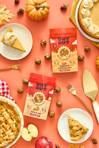 New Jersey-based Day Out Snacks is turning two classic American autumn desserts into portable protein bites.