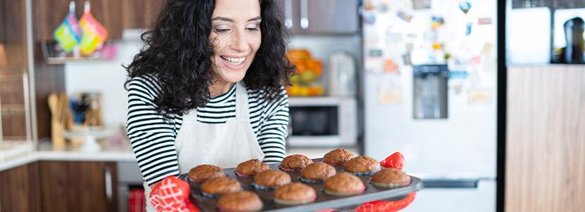 Woman baking