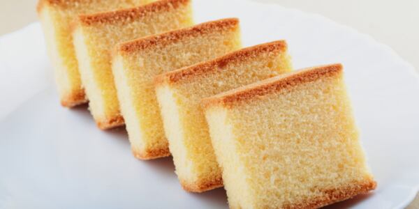 slices of cake on a plate