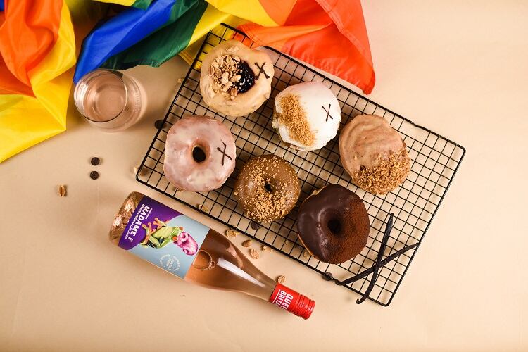 Wine and doughnuts
