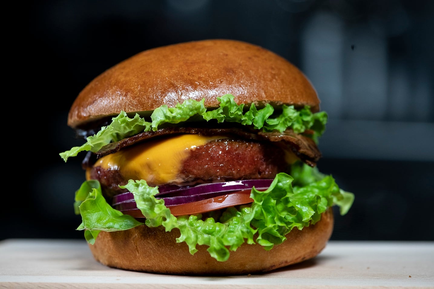 Nestlé’s 'PB triple play': A plant-based bacon cheese burger