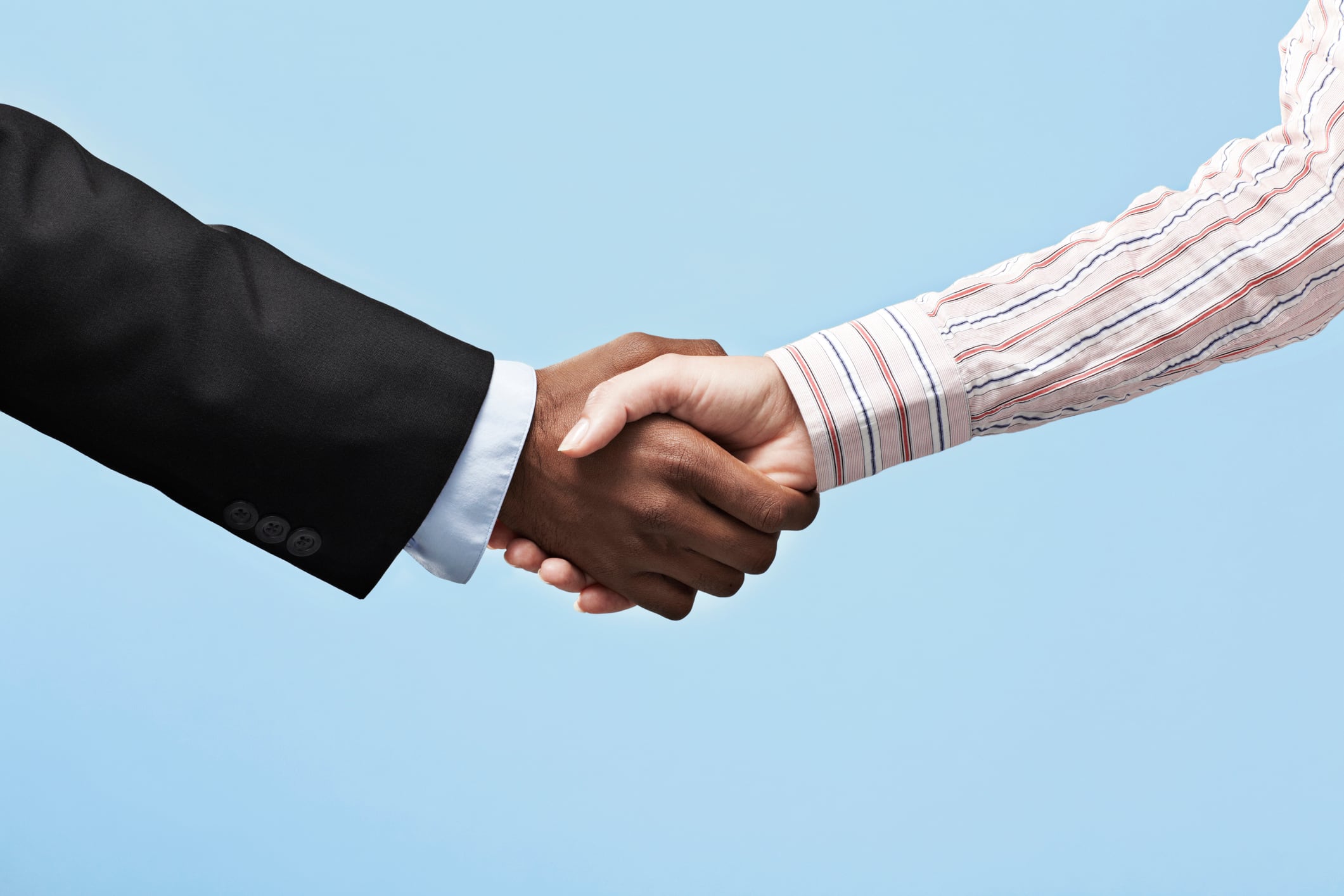 Shaking hands