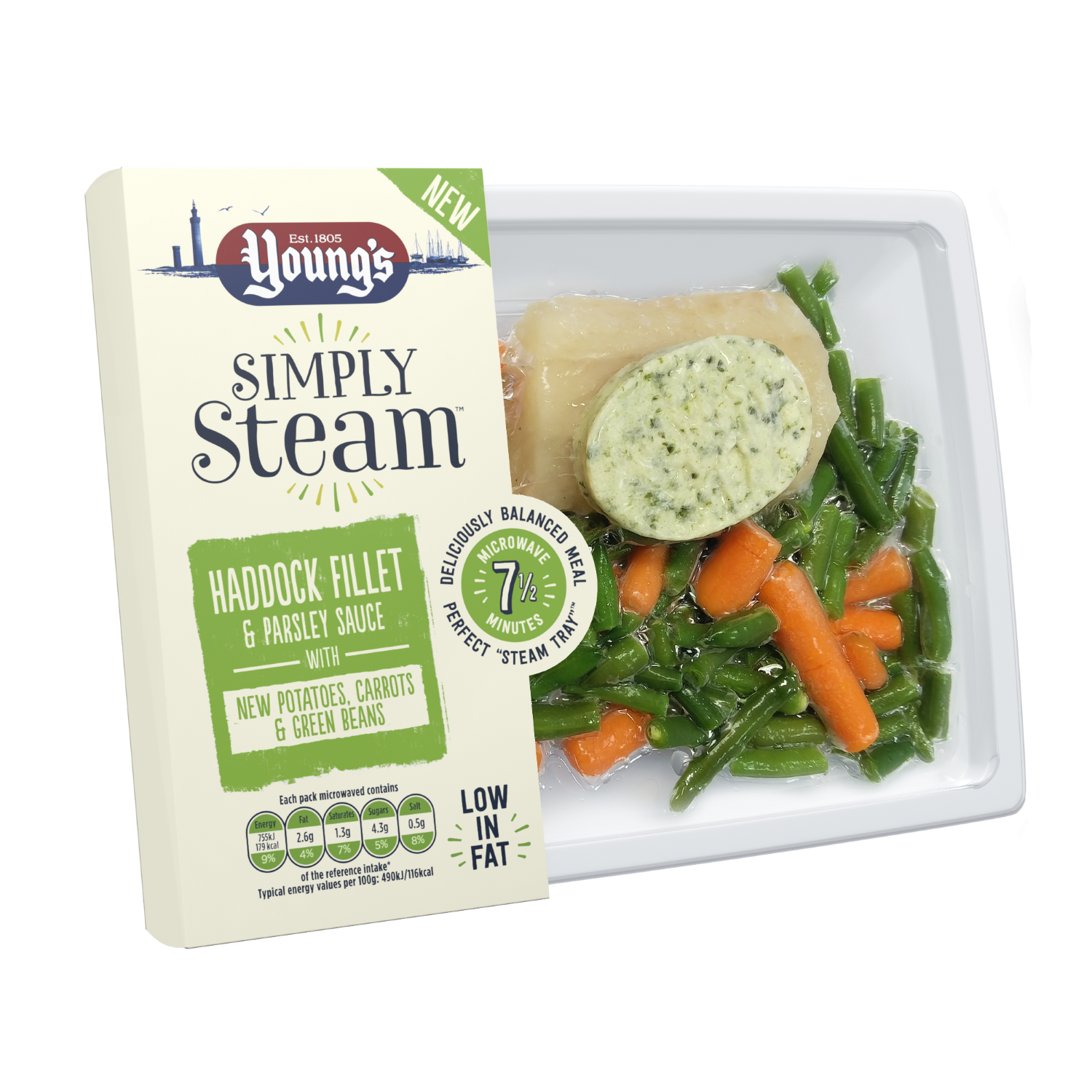 Simply Steam Haddock Fillet  Parsley Sauce