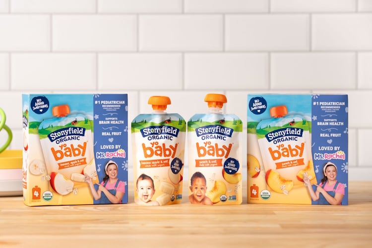 Stoneyfield YoBaby No Added Sweeteners Yogurt Pouches