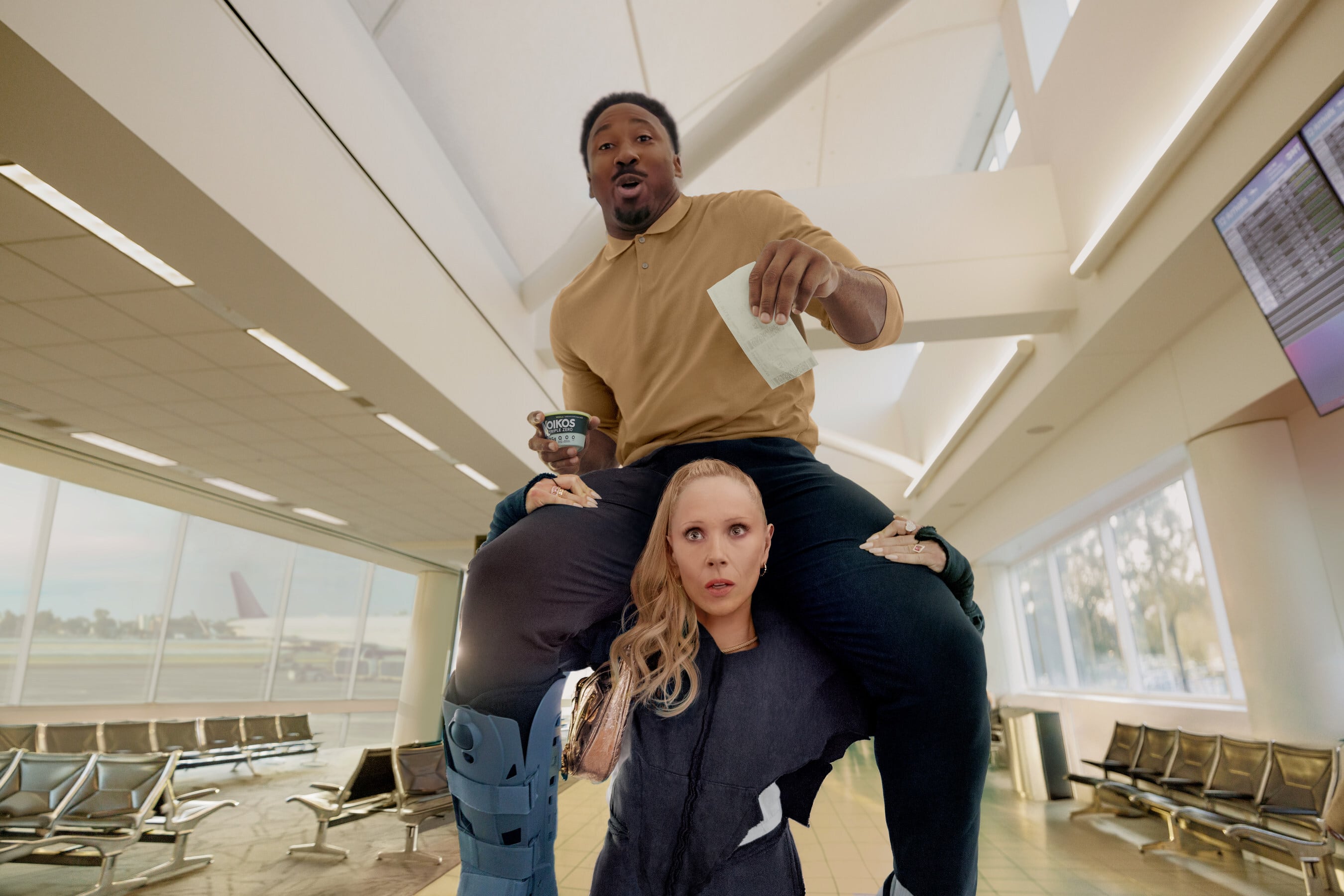Juno Temple stars in an Oikos advert for Super Bowl 2025