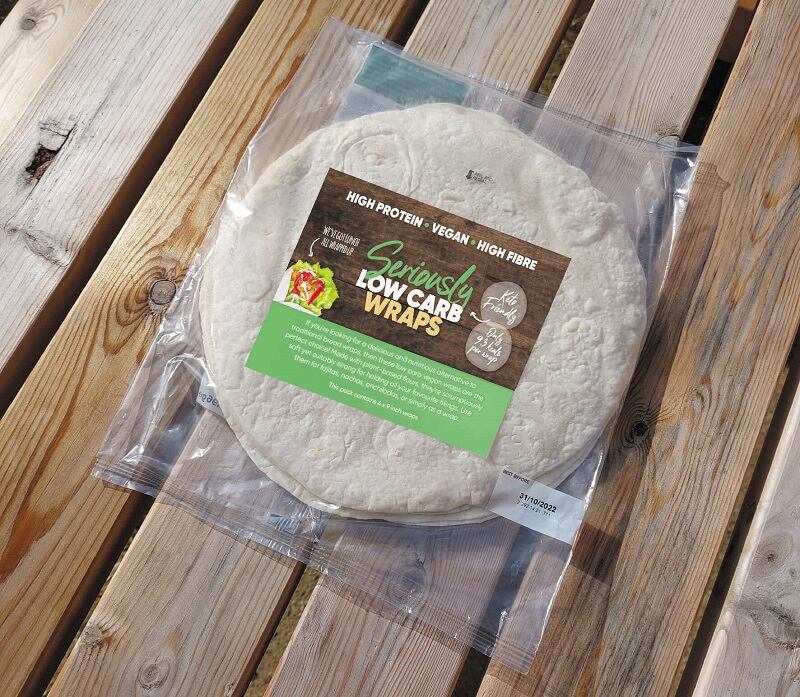 Keto-friendly wraps