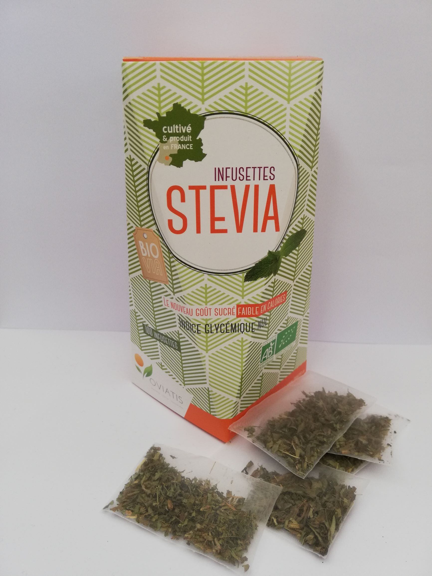 Stevia herbal tea sachets