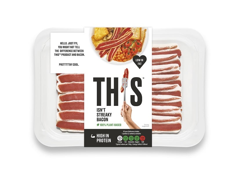 Meat-free streaky bacon