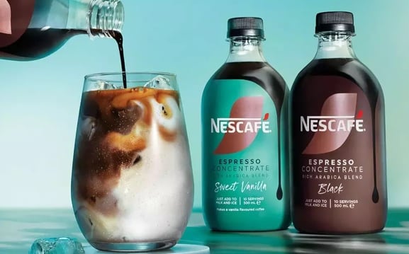 Nescafe Espresso Concentrate launched in Australia in May 2024: rolling out to the US, UK and Europe this year.