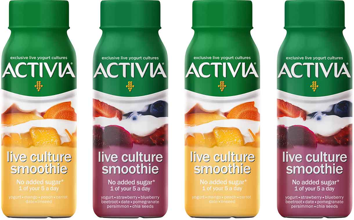 Danone's Activia smoothies for 'happy guts'