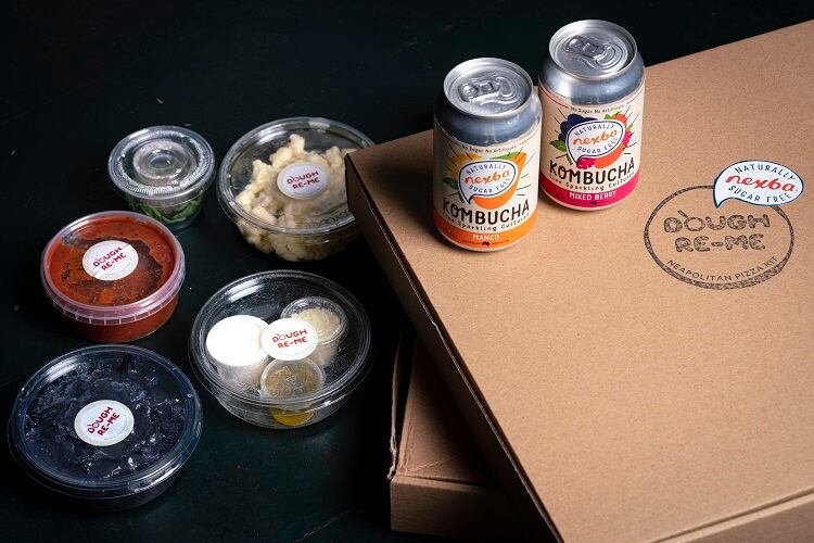 Kombucha x pizza tie-up