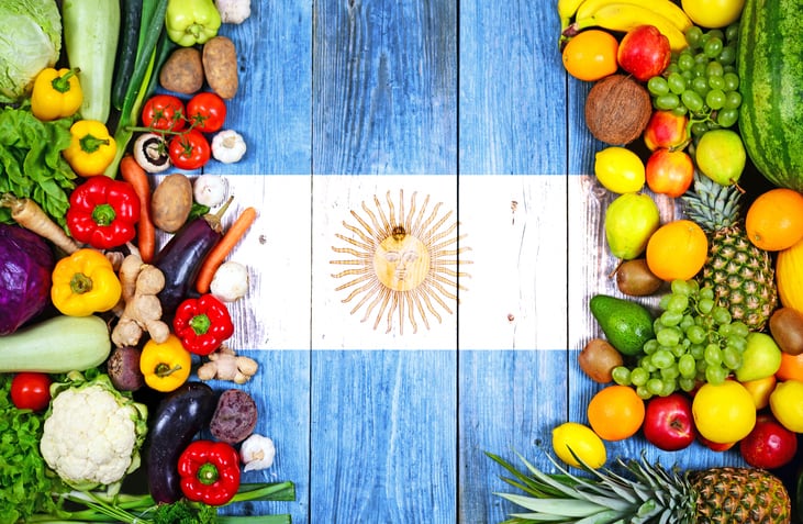 Argentinian food exports with quality logo triple in value