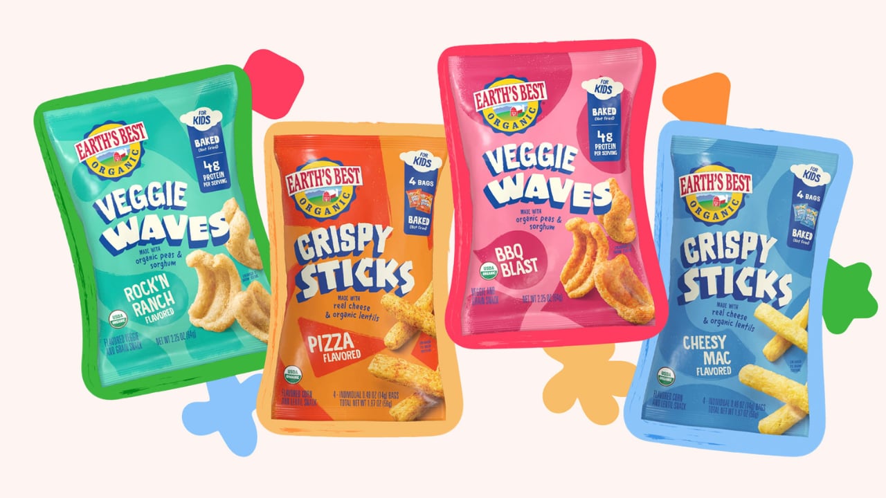 Earth’s Best released its first-ever line of organic snacks for kids between the ages of 4 and 8 years old.
