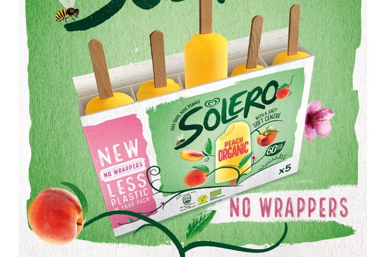 Solero trials wrapper-less multipack ice cream