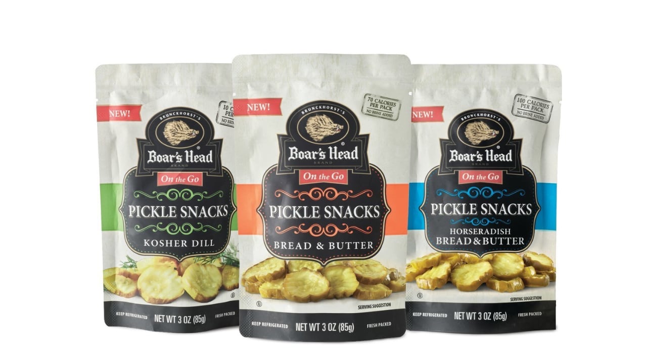 Boar's Head is upping its pickle game with three new snack pickles.