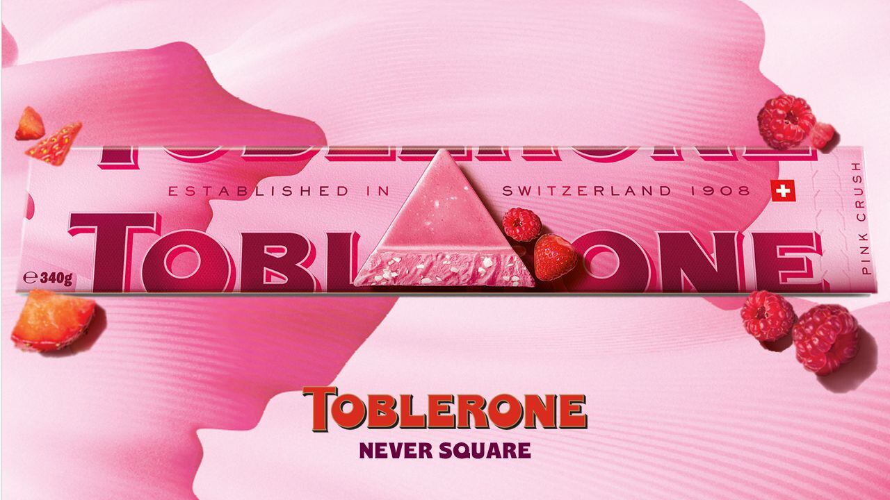 Mondelēz pink Toblerone.