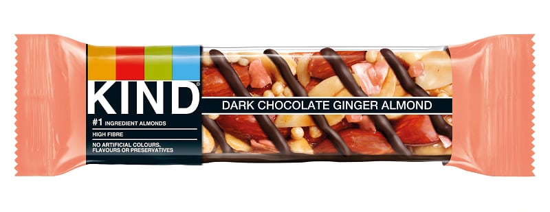 Limited edition dark chocolate ginger almond KIND bar