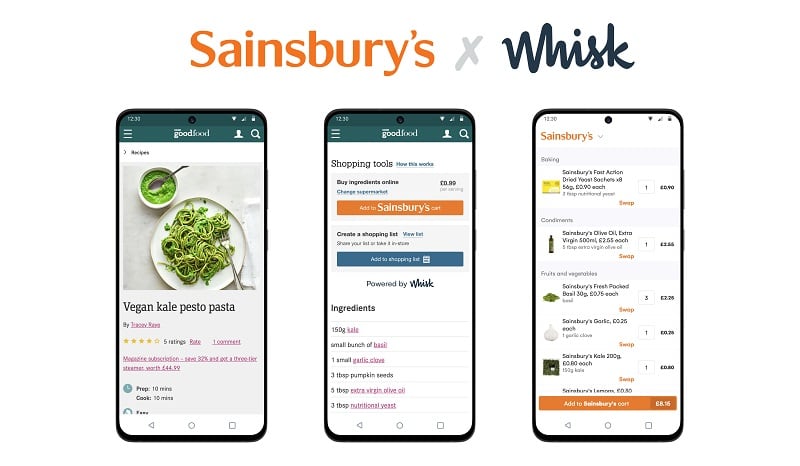 Tech firm Whisk lands Sainsbury’s as retailers double down on online shopping trend   