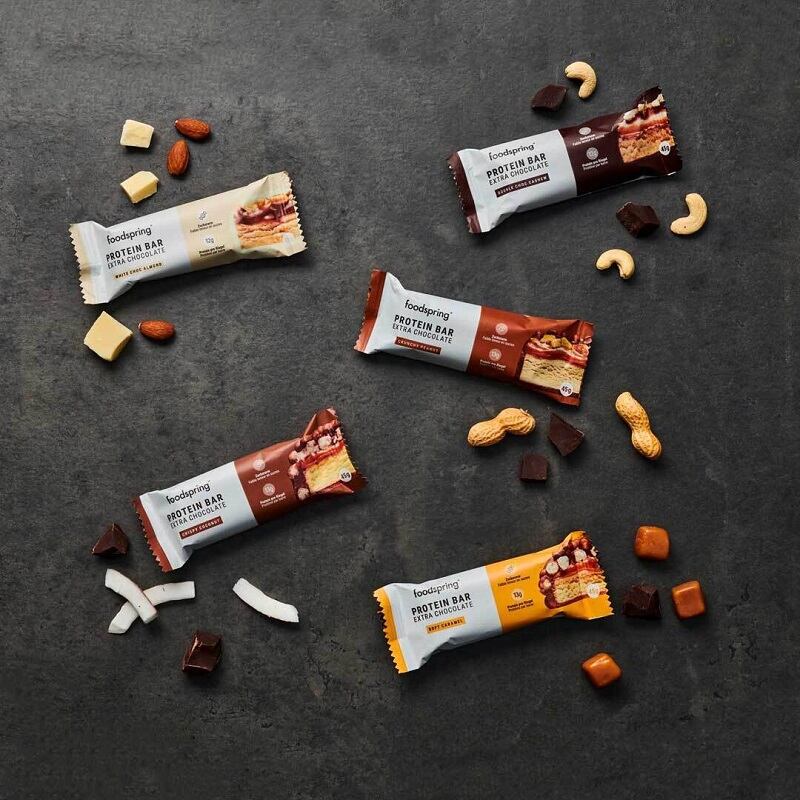 Protein bars with 25% less sugar