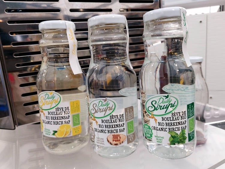 Bottled birch sap