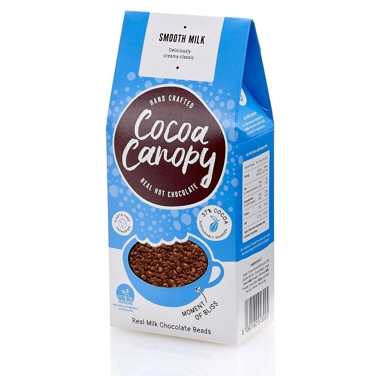 Drinking chocolate brand Cocoa Canopy launches Smooth Milk flavour in UK