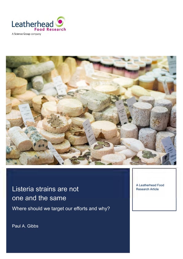 New evidence for smarter control of Listeria article