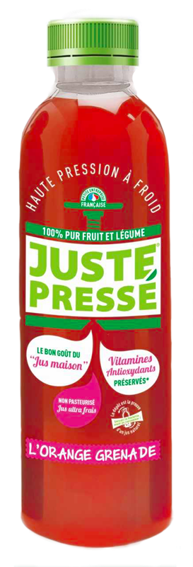 Juste Pressé intoduces orange and pomegranate drink