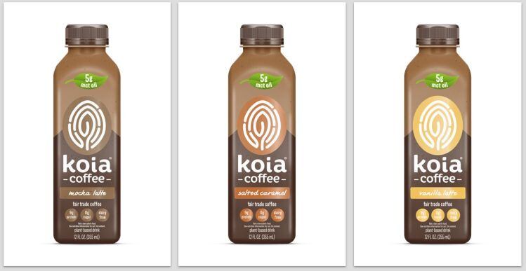 Coffee + plant-based protein + MCT oil +coconut milk = Koia Coffee