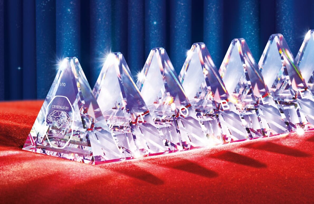 The Toblerone Crystal Bar crafted by Swarovski