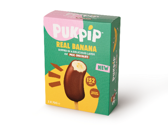 Upcycled, chocolate-covered frozen bananas