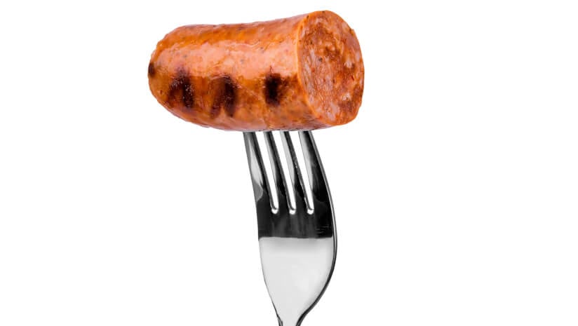 Meat-free sausages bucking category dip, but they’re on a knife-edge
