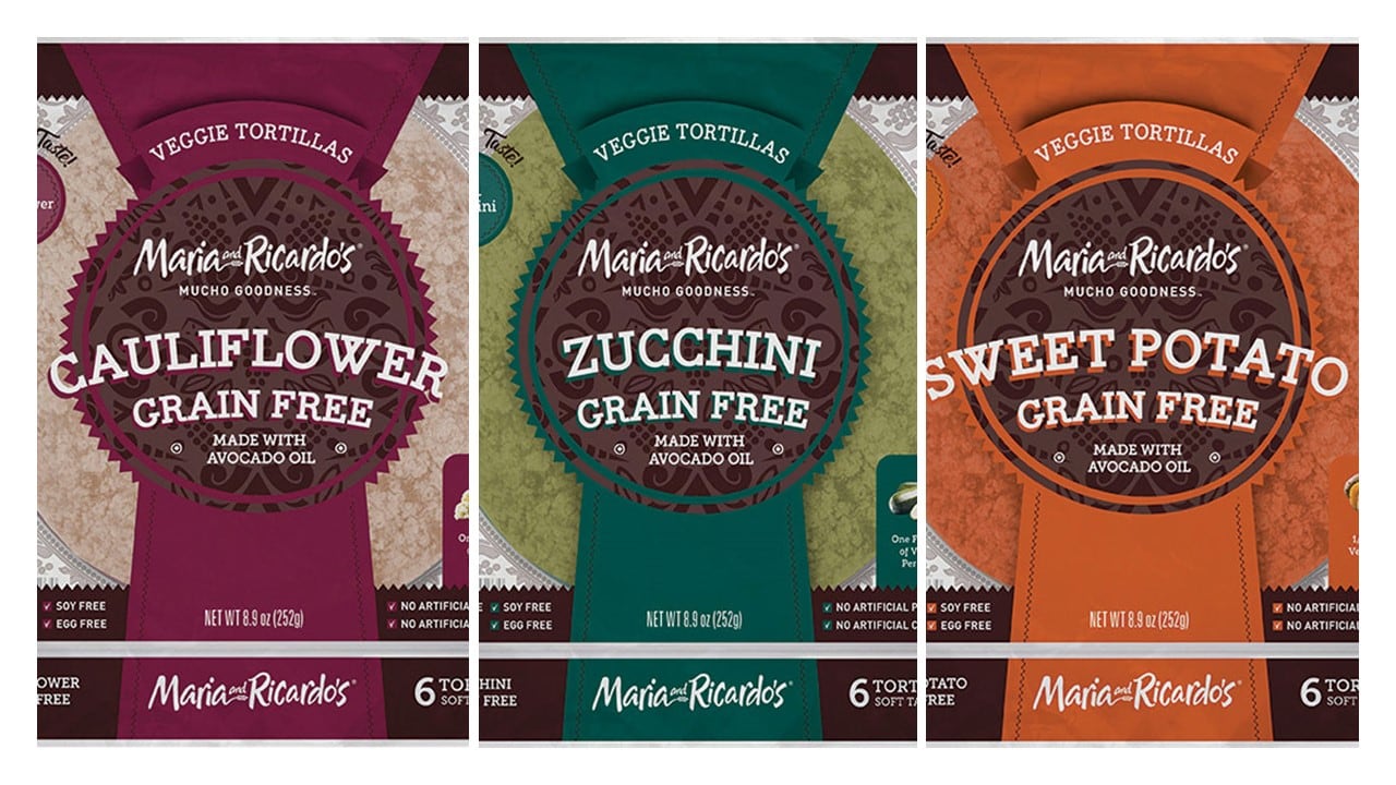 Maria and Ricardo's launches grain-free veggie tortillas