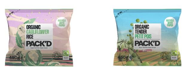 Innovation in the frozen category with the launch of recyclable paper bags