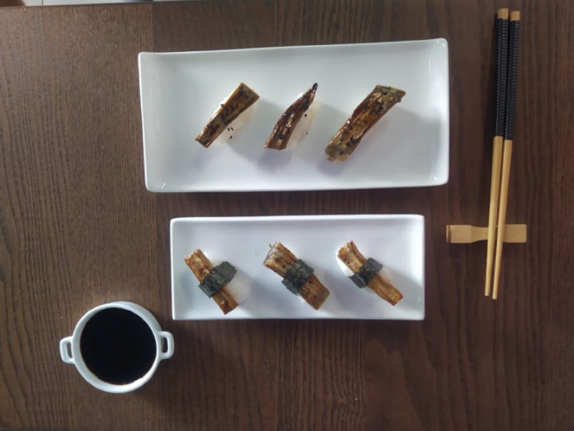 Mimic Seafood's plant-based eel alternative