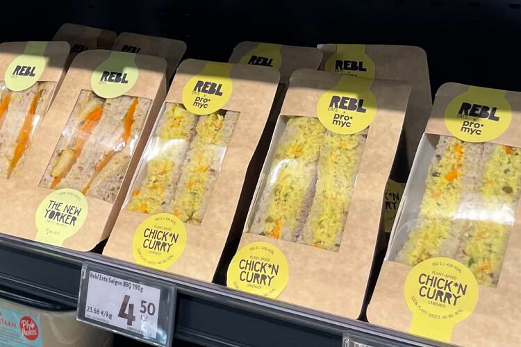 Mycoprotein sandwiches