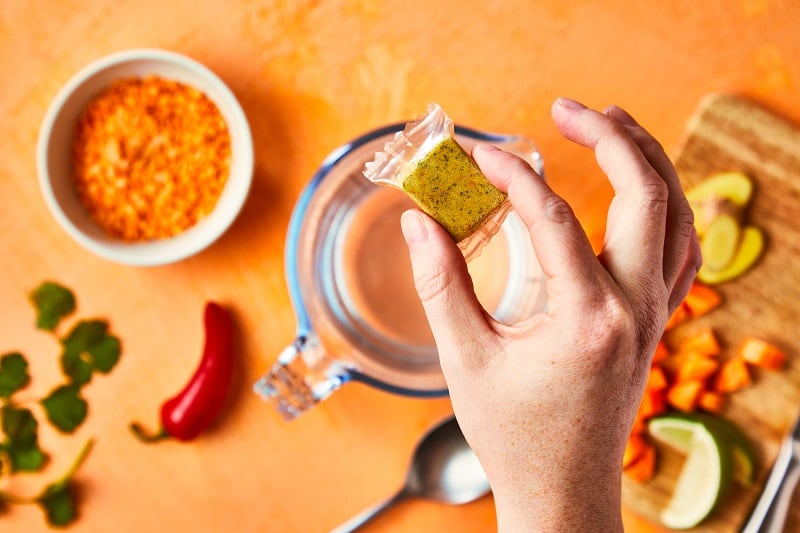 Gousto trials world’s first edible packaging made from pea protein