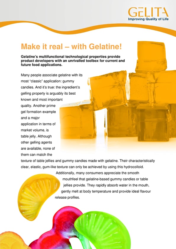 Make it real – with Gelatine!