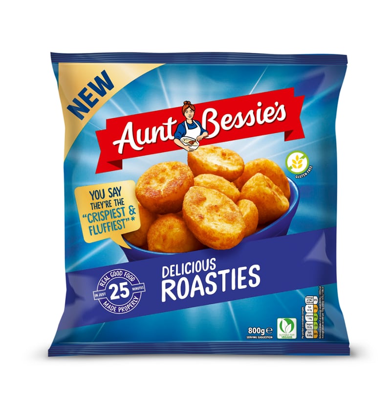 Aunt Bessie’s revamps its frozen roast potatoes