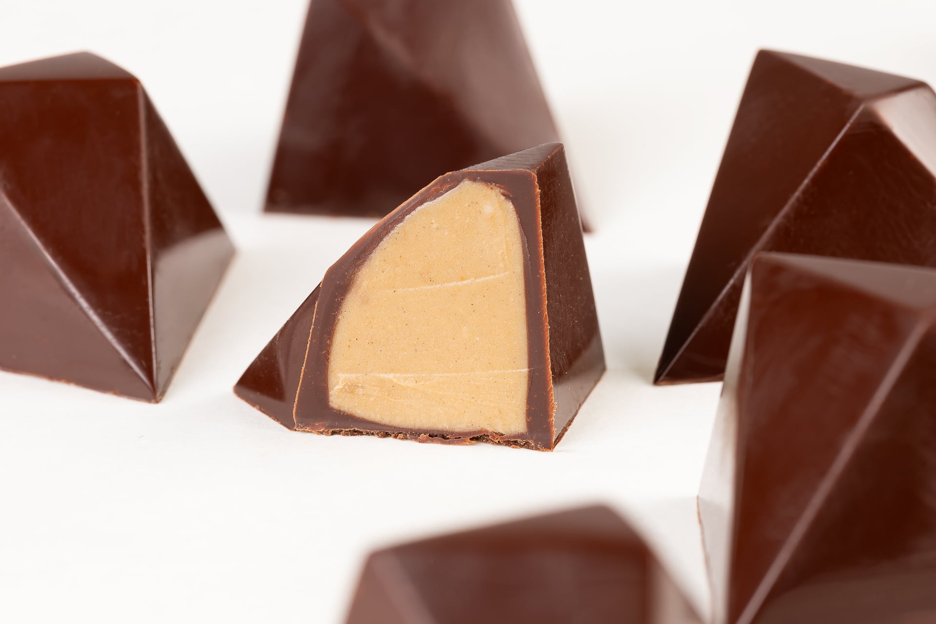 Image of high design chocolates with a soft centre