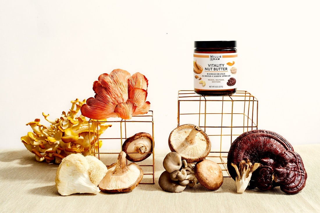 Mondelēz SnackFutures launches Millie Gram mushroom nut butters: 'This is our attempt to snackify nut butters'