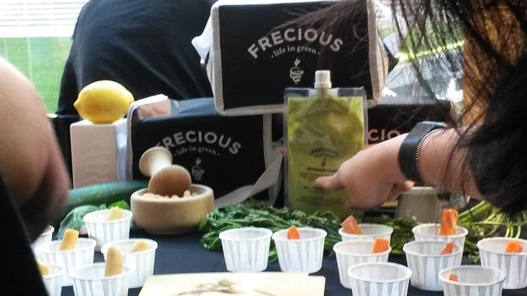 Frecious whips vegetables into dips that taste creamy but are vegan