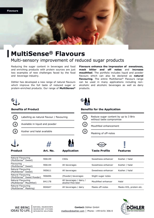 Improve the taste of reduced-sugar beverages 