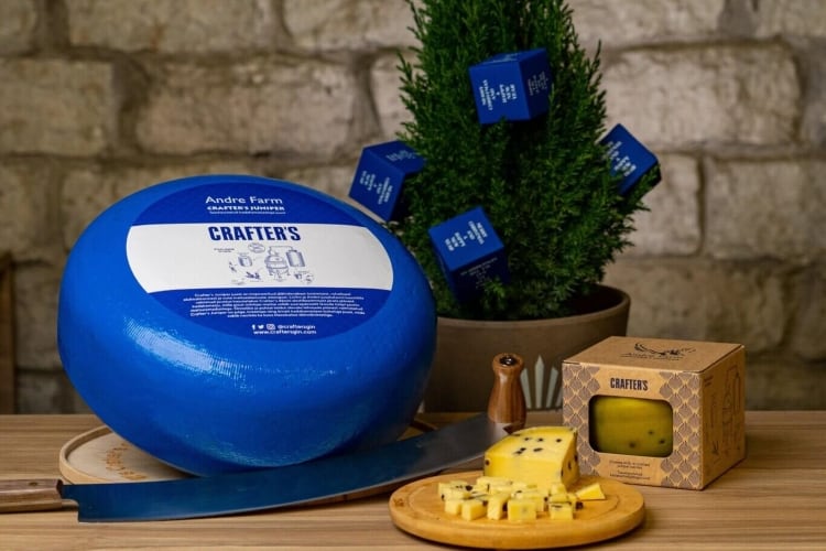 What do with juniper berries left over from gin distillation? Make cheese