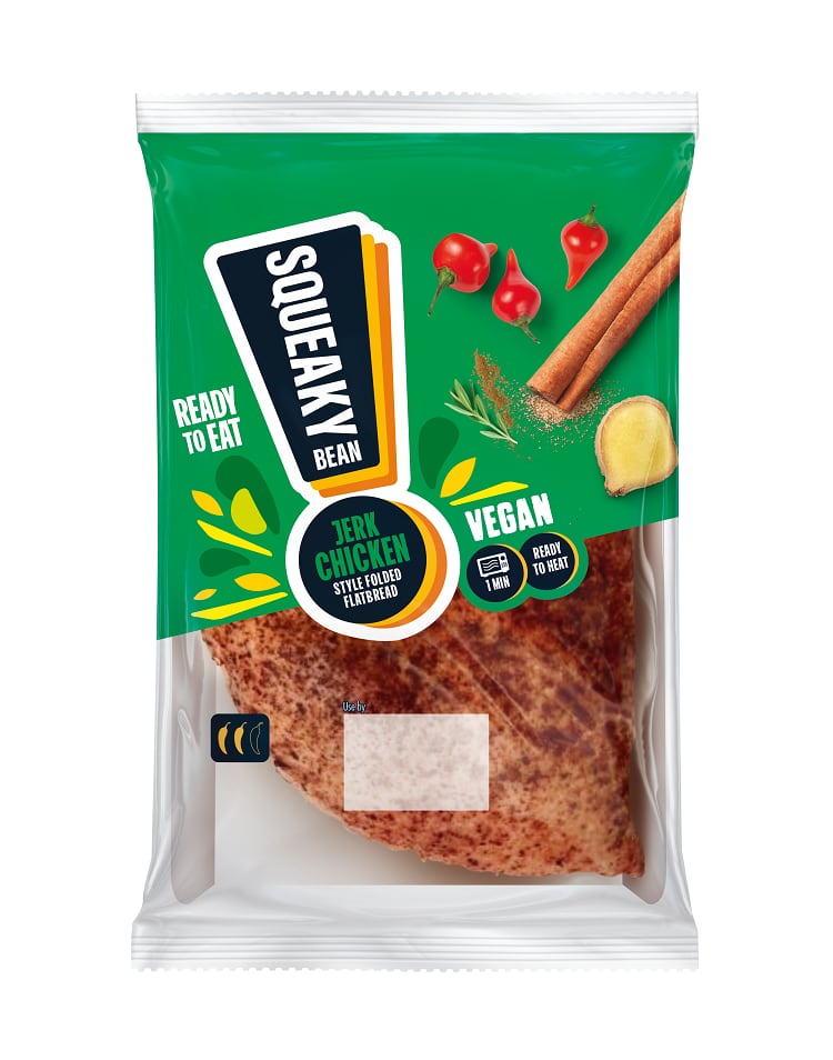 Vegan jerk chicken style flatbread