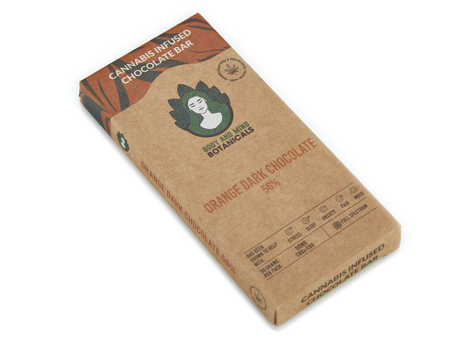 Body & Mind Botanicals 56% Orange Dark Chocolate Cannabis Bar.jpeg