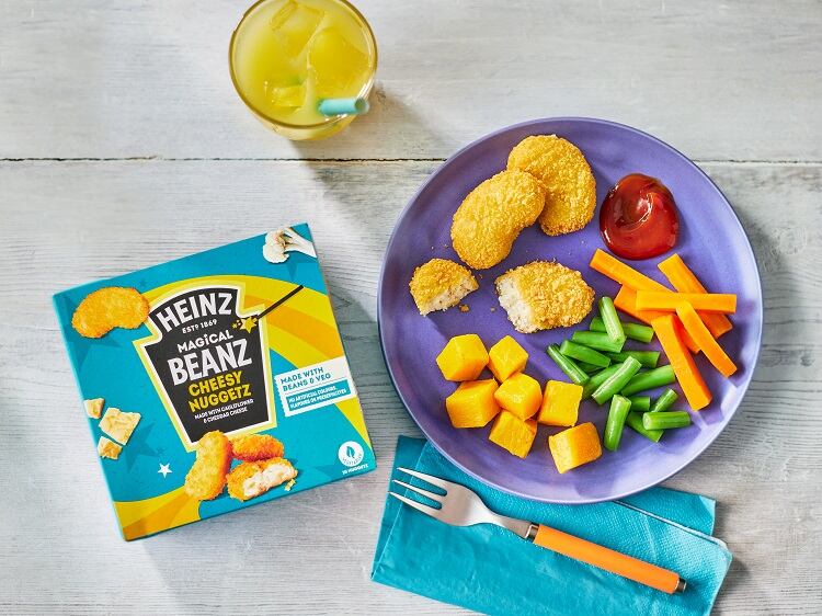 Nuggets filled with beans and veg