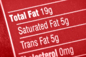 trans fat saturated label nutrition