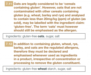 How to deal with the problem of gluten-free wheat starch and oats