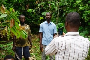 Registering a Cocoa Farmer in the Field on Sourcemap