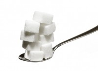 Sugar cubes spoon